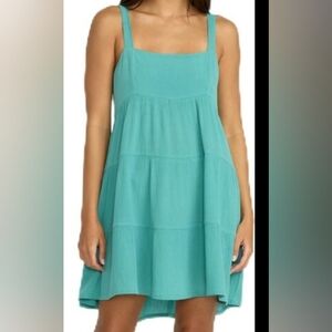 Volcom Teal Sundress Or Beach Cover
